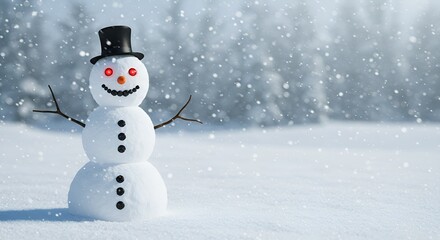 snowman in the snow