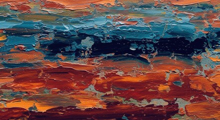 Vibrant abstract painting art studio digital creative space colorful expression