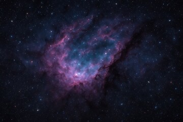 Deep space star nursery with luminous nebula filaments swirling dust lanes and distant galaxies in an expansive high contrast cosmic panorama