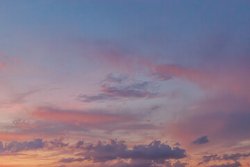 暗い夕空