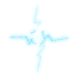 Abstract effect explosion electric energy shockwave, Electrical current, Neon glow style. For visual effects, fight scenes