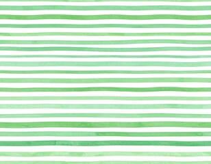 Watercolor painting of horizontal green stripes on white background
