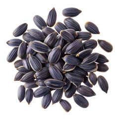 sunflower seeds isolated on white background
