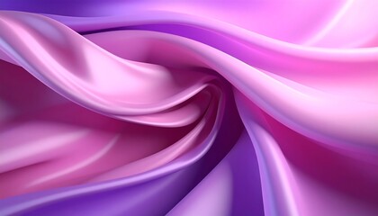 Obraz premium Swirling, iridescent fabric in pink and purple hues