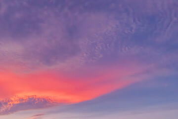 燃える夕空