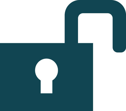 Simple Unlocked Padlock Icon