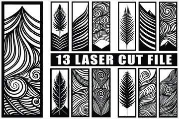Elegant laser cut templates for home decor crafts