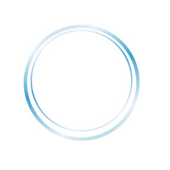 blue round frame element geometric