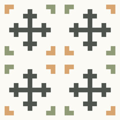 Obraz premium Minimalist Geometric Seamless Pattern