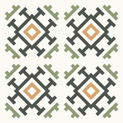 Geometric Ethnic Seamless Pattern Design