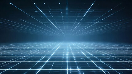 Digital Network Pathway Futuristic Design