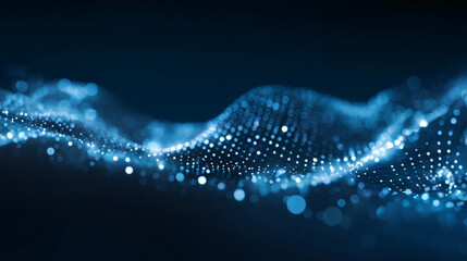 Abstract Digital Wave Pattern