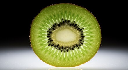 Kiwi slice close up