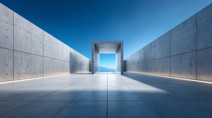 Minimalist architectural space design