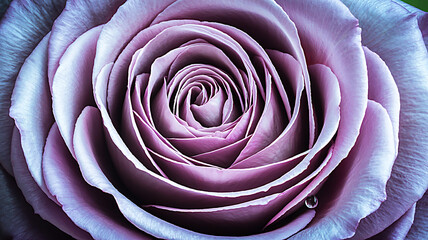 Obraz premium Close-up of a Lilac Rose with Delicate Petals and Textural Details