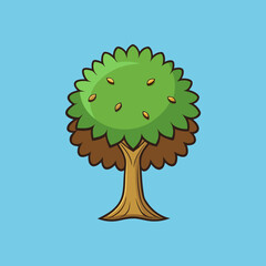 vector illustration of a tree
