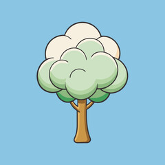 tree with clouds