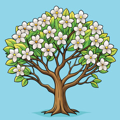 spring tree with flowers