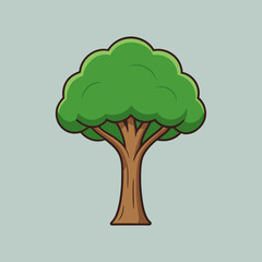 green tree vector illustration