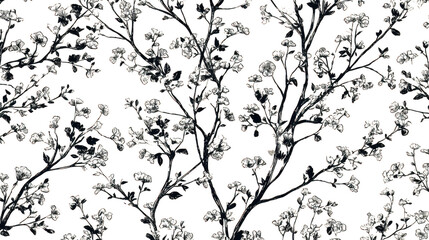 Fototapeta premium Abstract swirling white lines and dots on a black background isolated on transparent background