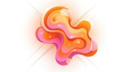 Abstract fluid design with vibrant colors and smooth gradients perfect background graphic