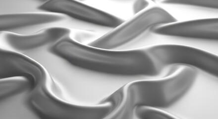 Abstract gray silk fabric background with soft folds for elegant design projects
