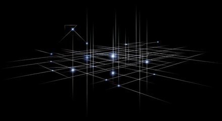 Abstract grid background with light points perfect for modern tech presentations and visualizations