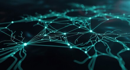 Abstract network connections background representing technology and innovation design