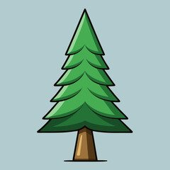 christmas tree vector illustration