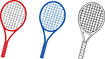 Tennis racket silhouette icon, Tennis racket vector icon, Tennis racket silhouette vector, Tennis icon 
