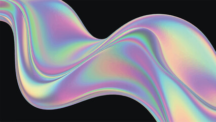 Flow Modern Color Illustrator Artwork Banner Background Design Template 