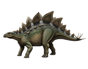 Realistic Stegosaurus Transparent Background