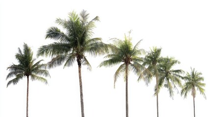 Obraz premium bark. Tropical coconut trees with distinct textures, isolated for a crisp botanical focus. gardening catalogs, home-decor guides, designed for home decor and floral branding, used by clinicians.