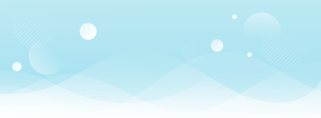 Abstract background design with soft blue gradient and floating shapes for a calming and serene aesthetic.vector
