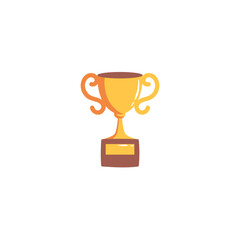Golden Trophy Icon A Symbol of Achievement, Success, and Celebration for Champions
