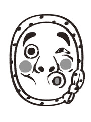 お面　ひょっとこ