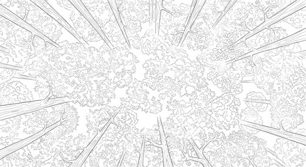 Fototapeta premium A mesmerizing abstract pattern of scattered dots and thin lines creating a textured and artistic composition.