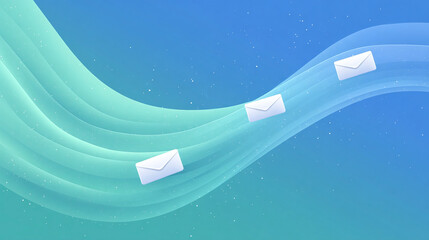 Abstract Email Design with Smooth Color Transitions