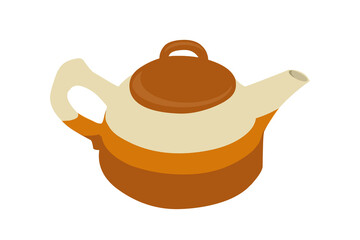 teapot illustration. Suitable as a beverage design element.
