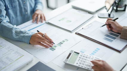 business man Auditor or internal revenue service staff checking annual financial statements company Audit Accounting tax.