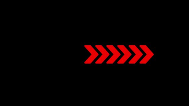  Neon arrow with shining effects, highlights on a dark background. Futuristic modern neon glowing frame. Vector illustration. 