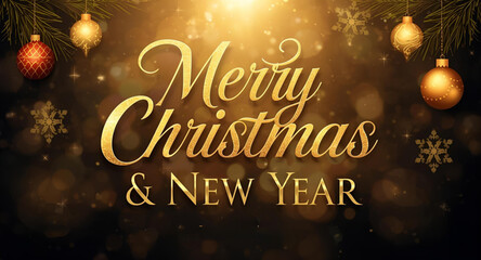 Merry Christmas and New Year greetings © Rizky