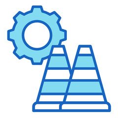 Traffic Cone  Icon Set Multiple Style Collection