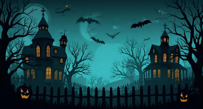 spooky halloween background