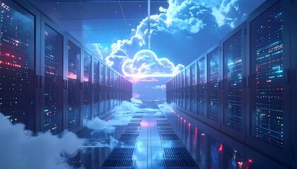 Global network data concept: abstract blue digital background with futuristic rays illustrating the world's communication and technology map