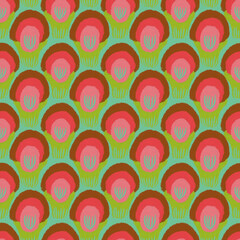 Fototapeta premium vector seamless pattern decorative astract shape