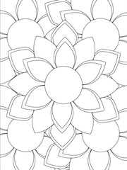 Easy Flower Coloring Pages for Kids