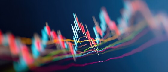 Professional High-Quality Stock Trading Dashboard Showing Candlestick Charts and Technical Indicators for Confident Market Analysis and Modern Investment Marketing
