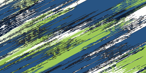 Abstract and Colorful Brush Background with Halftone Effect. Brush Stroke Illustration for Banner, Poster, or Sports Background.