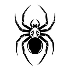 Eerie Spider Silhouette Design